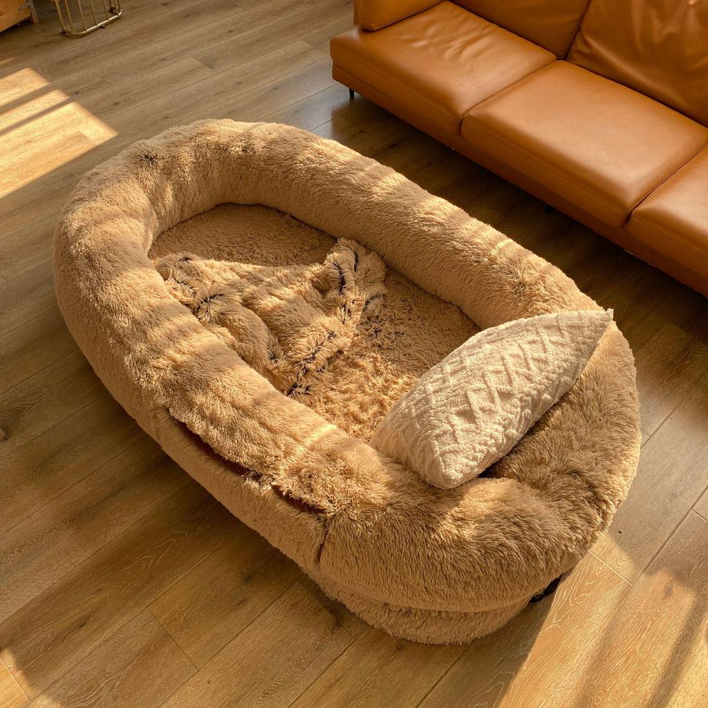 Washable Giant Pet Bed: Sponge Lazy Sofa Mattress for Dogs