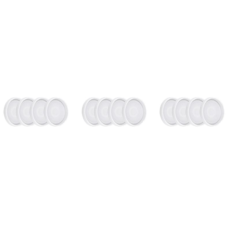 

ABJI-12 Pack Round Silicone Coaster Molds,Clear Epoxy Molds For Casting With Resin,Concrete,Cement And Polymer Clay