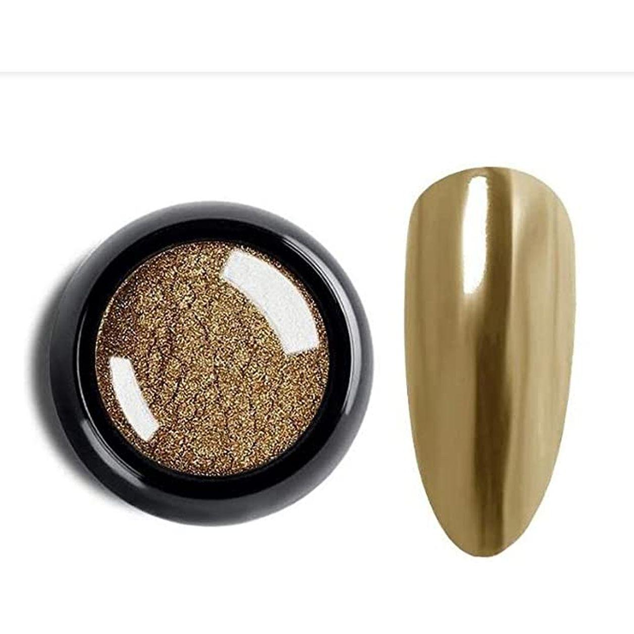 

SHILLS PROFESSIONAL Nail Art Chrome Mirror Glitter Pigment Powder (014) Серебряный Bronze