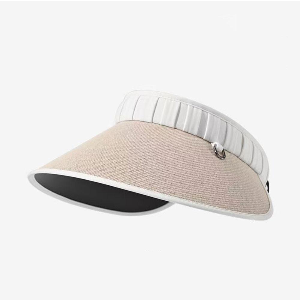 Summer Women Visors Hat Foldable Wide Brim Empty Top Straw Hat Outdoor UV Protection Female Beach Caps adjustable Sun Hats