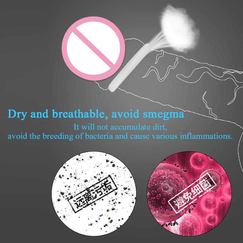 2PCS Silikon Männliche Vorhaut Corrector Widerstand Ring Verzögerung Ejakulation Penis Ringe Sex Spielzeug für Männer Täglich/Nacht Cock ring