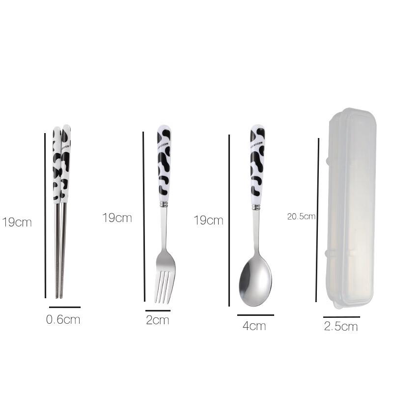 Ruhan Kids Portable Stainless Steel Cutlery Set