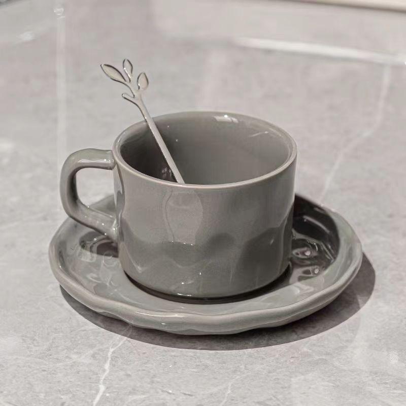 Light Luxury Coffee Cup, High-End Exquisite Afternoon Tea Tea Set, High-End Ceramic Women'S High-Value Cup And Saucer Set