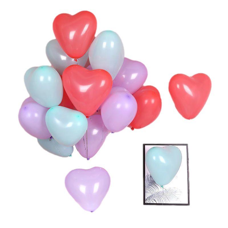 Heart-Shaped Macaron Matte Balloons - Romantic Wedding & Party Decorations