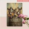Vintage Donkey Metal Poster Farm Wall Decor Retro Sign Bar Gift