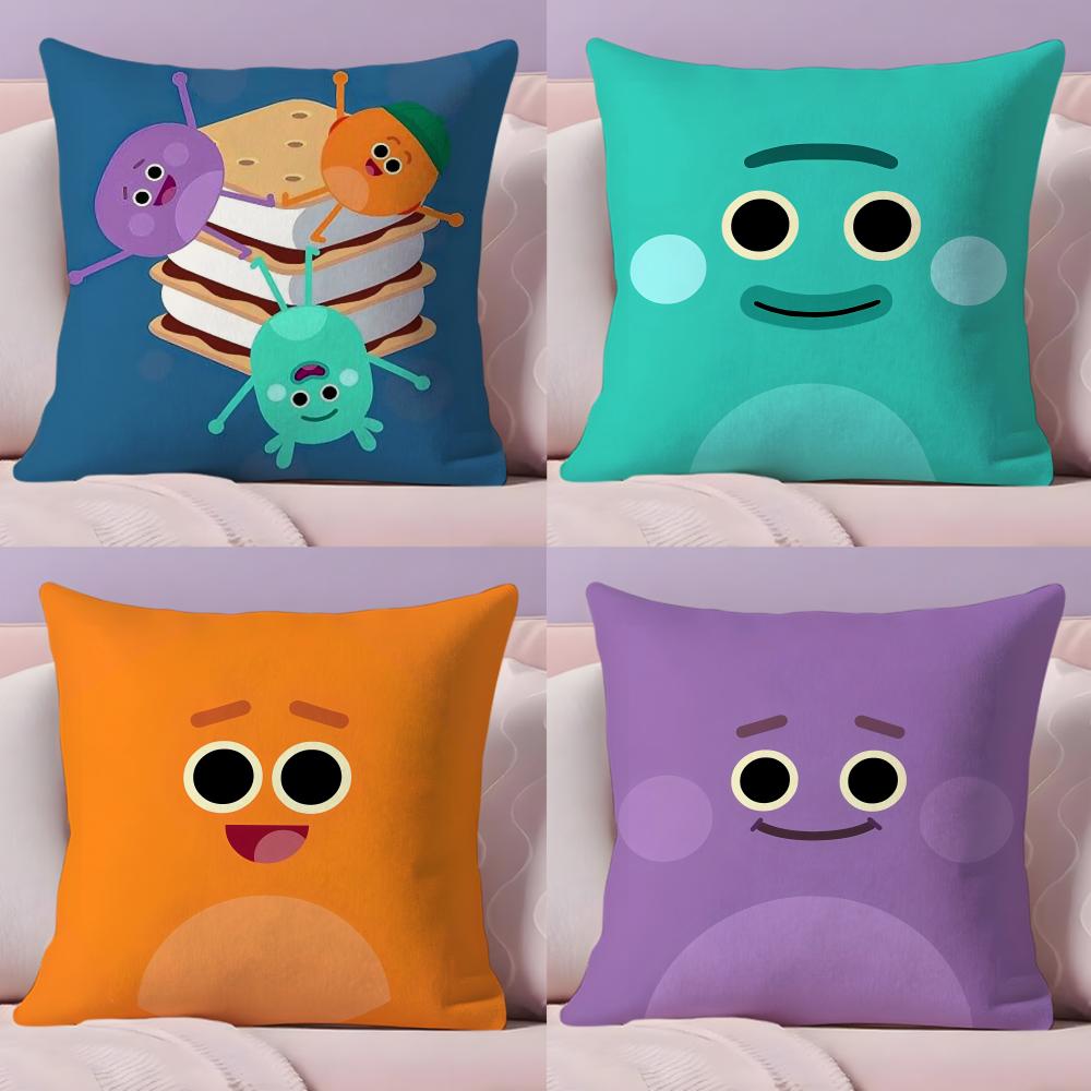 Tinika Chen Unisex The Bumble Nums Humble Cushion Cover Short Plush Double-Sided Printing Home Machine Washable In Warm Winter Pillow Case