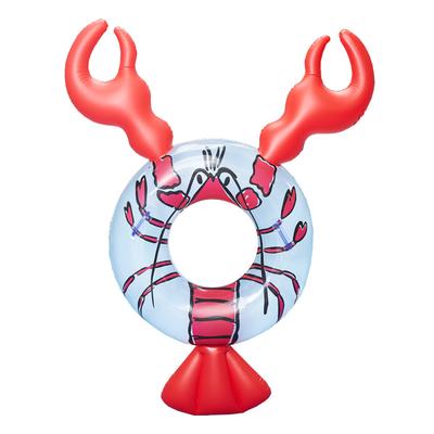 Schwimmring, übergroßer aufblasbarer Schwimmring, Hummer-Pool-Float, Sommer-Pool-Floßliege für Erwachsene, lustiges Strand-Schwimmparty-Spielzeug, bunt