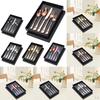 5Pcs Portable Stainless Steel Flatware Reusable Tableware Lightweight Backpacking Cutlery Dinnerware