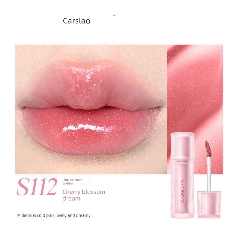 Kazilan Glass Long-Lasting Lip Glaze, Moisturizing, Color-Locking, Non-Fading, Non-Drying, Long-Lasting Mirror-Like Glossy Lip Gloss, Genuine Product