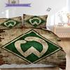SV Werder Bremen Mönster Sängkläder Täcke Set Örngott Kuddfodral Heminredning Födelsedagspresent (1 * påslakan + 2 * örngott, utan kärna)