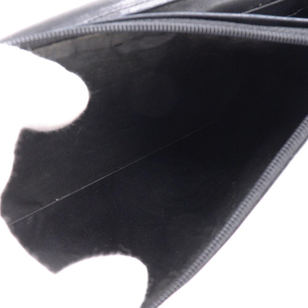 Chanel COCO Mark Purse Vintage Black Lambskin Women Used