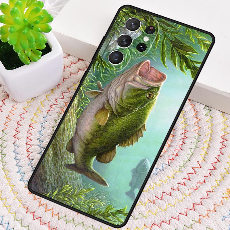 Pike Fish Fishing Bait TPU Phone Case For Samsung Galaxy note 10 pro S26 S25 S24 S23 S22 Ultra Plus S21 FE S20 Shockproof Cover