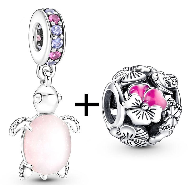 2 teile/los Schildkröte Octopus Vogel Charme Perlen Anhänger Passt Original Diy Armbänder Halsketten Für Frauen Männer Schmuck Geschenk Sonderangebot