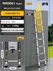 Magdolli Stainless Steel Telescopic A-frame Ladder, Multifunctional Foldable Indoor Aluminum Alloy Stair Ladder
