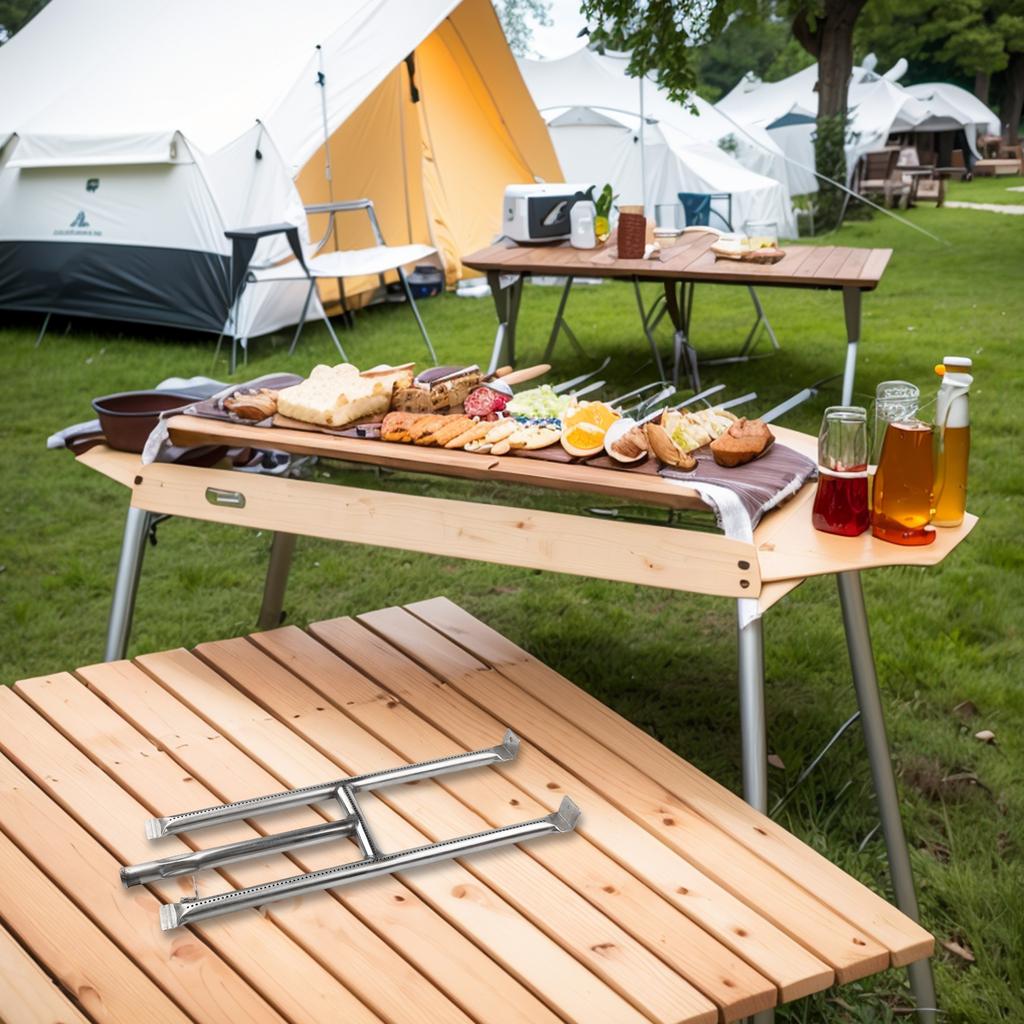 Verstellbare Gaszufuhr Grillbrennerkopf Ofenbrenner 304 Edelstahlbrenner