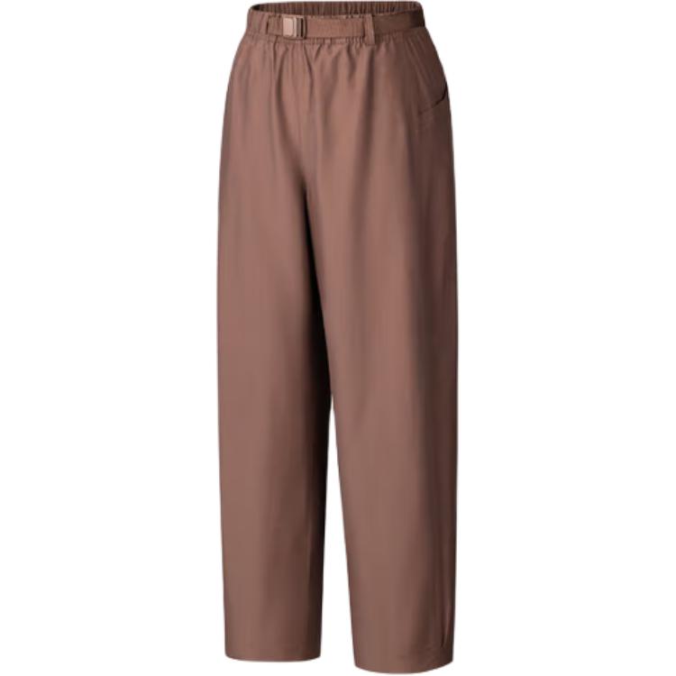 Anta Training Series Solid Color Mid-Rise Drawstring Breathable Versatile Loose Sports Long Pants Women Bottoms 162537511-1