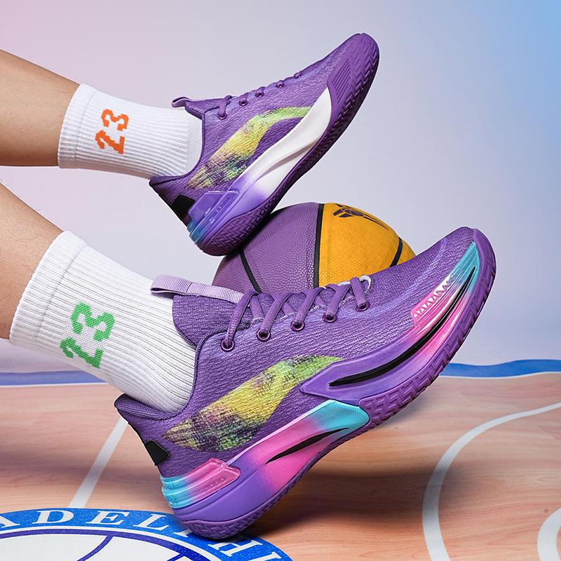 Scarpe da basket da uomo Traspiranti Ammortizzanti Antiscivolo Indossabili Scarpe da corsa Allenamento in palestra Sneakers da basket atletiche per donna