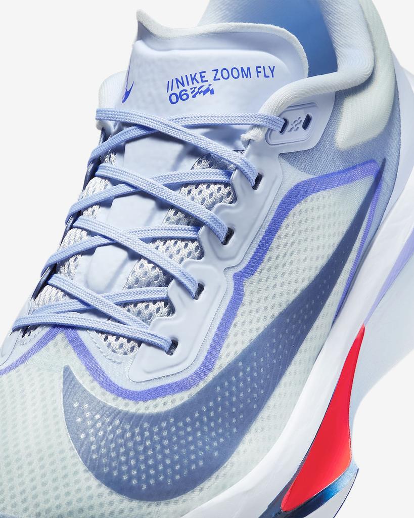 FN8454-002 Nike Zoom Fly 6 Ghost Football Grey Blue Lightning Blue Void (Men's)