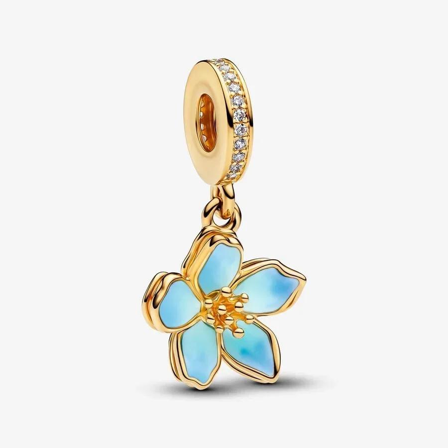 Vintage Copper Charms Plum Blossom Snake Seal Pendants Beads For Original Bracelets Necklace Women Diy Jewelry Gift