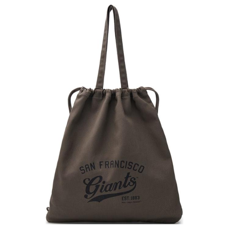 MLB Retro Print Fashion Cotton Backpack Regular Couple Style Unisex Backpack Dark-Gray 3ABKH015N-14CGS Dark Gray