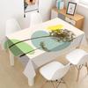 Abstract Leaves Tablecloth Oxford Fabric Square/Rectangular Dust-proof Table Cover For Party Home