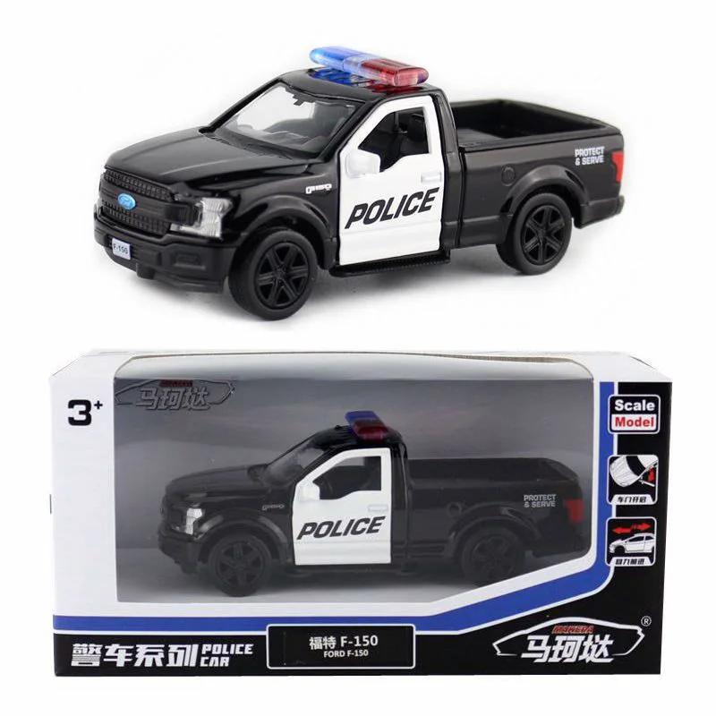 MaKeda1:36 Dodge Ford Mustang F150 Pickup Police Model Auto Pull Back Gift