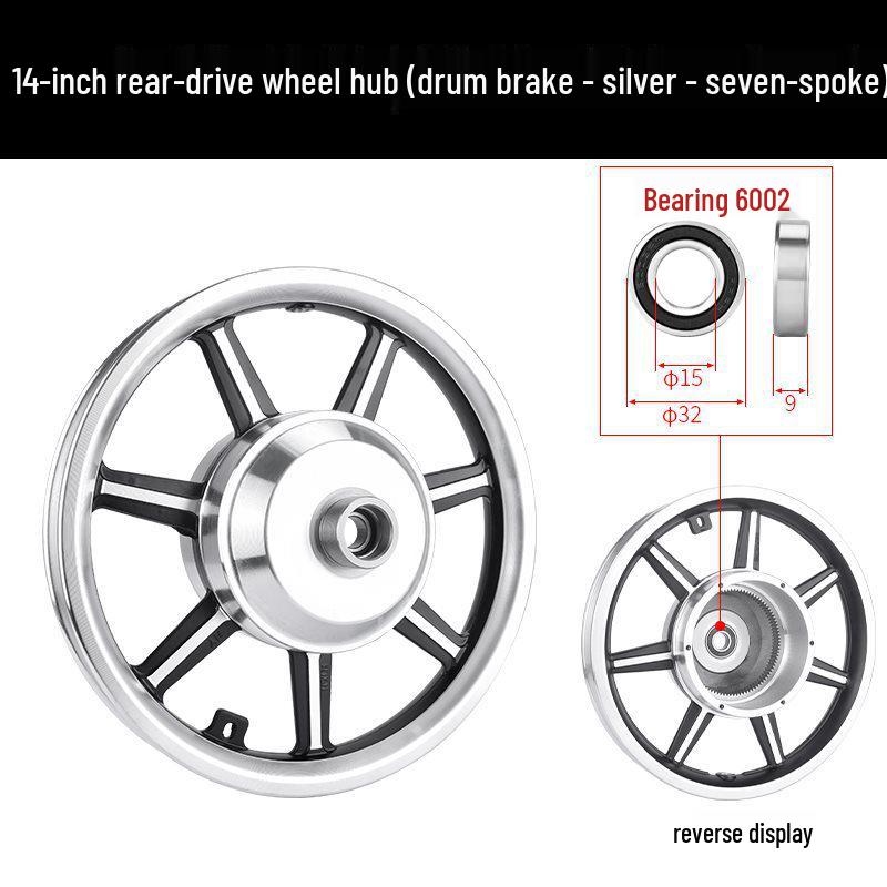 Electric Folding Bicycle Wheel Hub Motor with 12/14/16-inch Aluminum Alloy Disc Brake for Front and Rear Drive