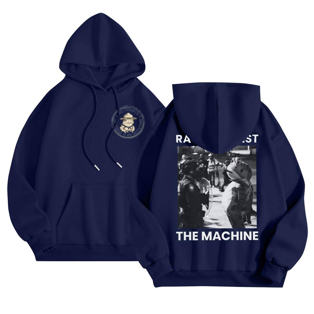 Ladies Fashion Casual Long Sleeve Printed Round Neck Hoodie Pullover Top