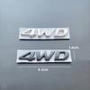 Logo 4WD in Metallo 3D Adesivi Decalcomanie Emblema Distintivo per Portellone Posteriore Parafango Auto Styling Accessori Per Hyundai IX25 IX35 Tucson Santafe