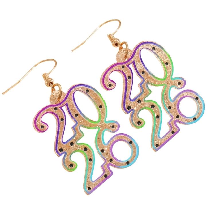 2026 Theme Acrylic Earrings Smooth Surfaces Unique Accessory Casual Formal Earrings Suitable for Fashion Women Present