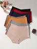 Seamless Women Panties Ice Silk Underwear Sexy Ladies Briefs High-Rise Solid Panty Traceless Female Lingerie Plus Size