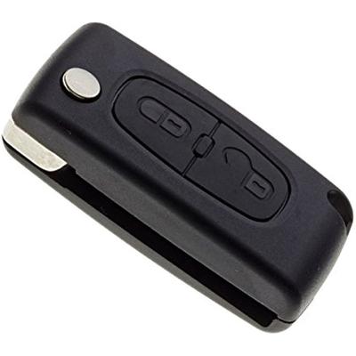 Bladeless Key Shell Compatible With Peugeot 207 308 3008 5008 | Ce0523 | 2 Button Remote Control Plip Car Key Case