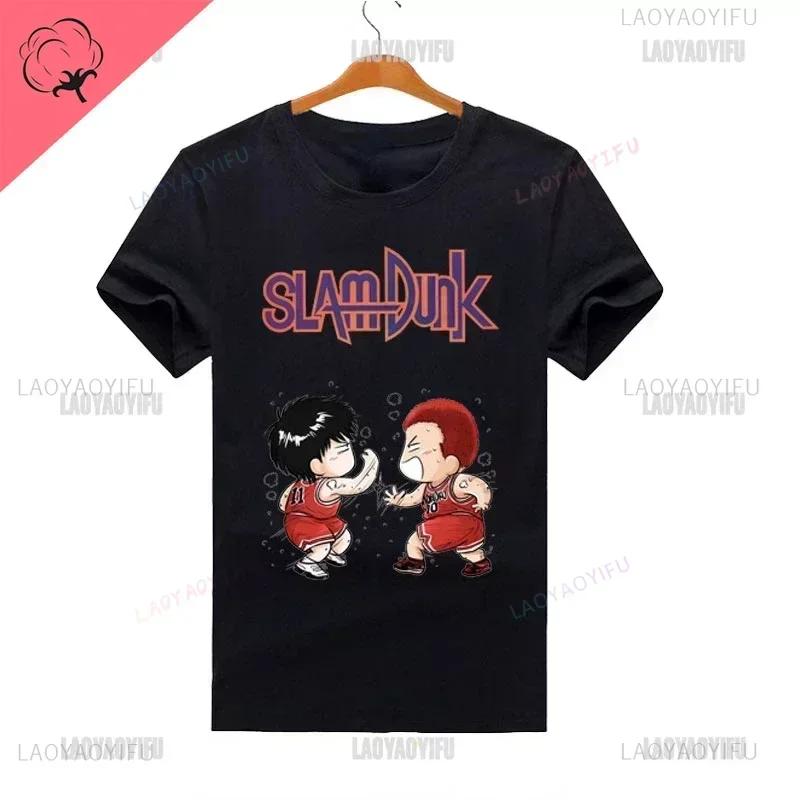 Slam Dunk Movie Co-branded Short Sleeve Tshirt Rukawa Maple Sakuraki Hanamichi Century High Five Cartoon Print Short Sleeve Tops