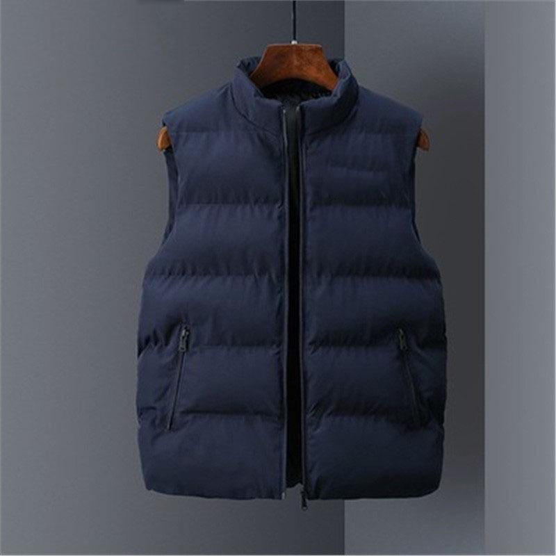 Men s Autumn/Winter Stand-up Collar Cotton Puffer Jacket - Trendy Outerwear for Couples 5XL