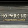12Inch Large No Parking Stencil Flexible Silicone Drawing Templates for Asphalt Concrete Road and Fire Lane Marking