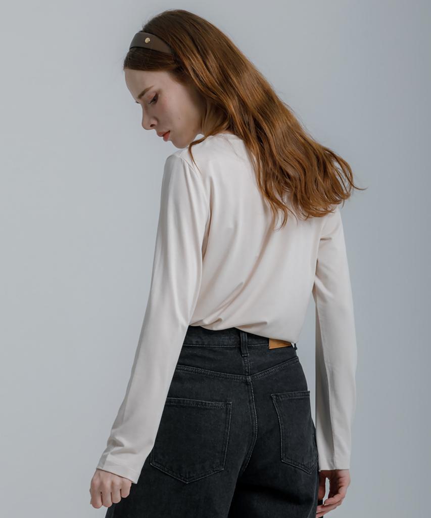 Eilubeu Moment Rayon Round Tee Aqits003D