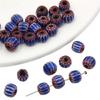 10 Pack Resin Pumpkin Beads Colorful Beads Handmade Craft Beads for Creative Hand Strands and Necklace Accessories