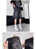 Men's Summer Retro Starry Sky Denim Shorts - High Street Tall 5-Point Breeches