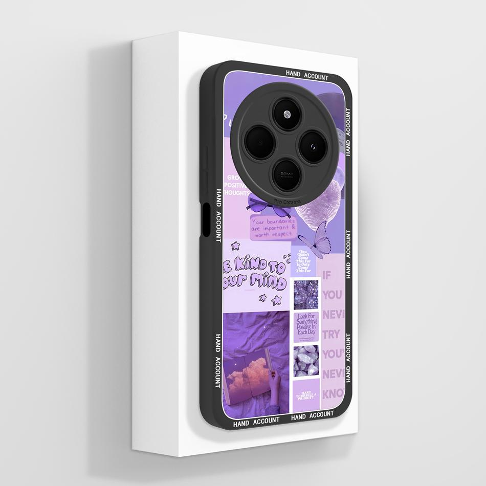 Per Custodia Telefono POCO C75 Carino Cuore Gatto Morbido Silicone Liquido Cover Posteriore Per Xiaomi Poco C 75 Protezione Completa Anti Caduta Funda Capa