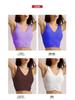 Spring/Summer Women's Ruched Racerback Yoga Vest with Chest Pad - Sexy Sleeveless Top