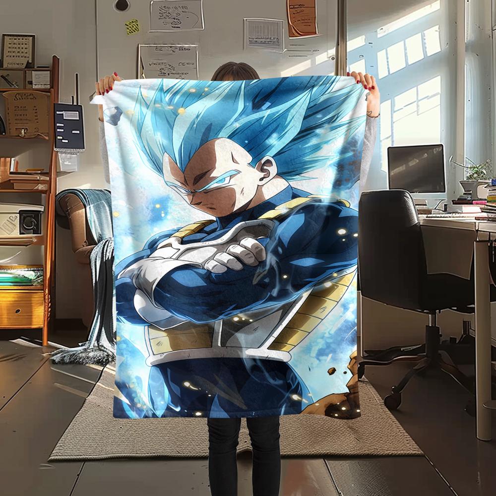 Dragon Ball Character Poster Print Flannel Blanket,High quality Comfortable for All Seasons,Home Decor,Warmth and Comfort,Perfect for Christmas Gifts