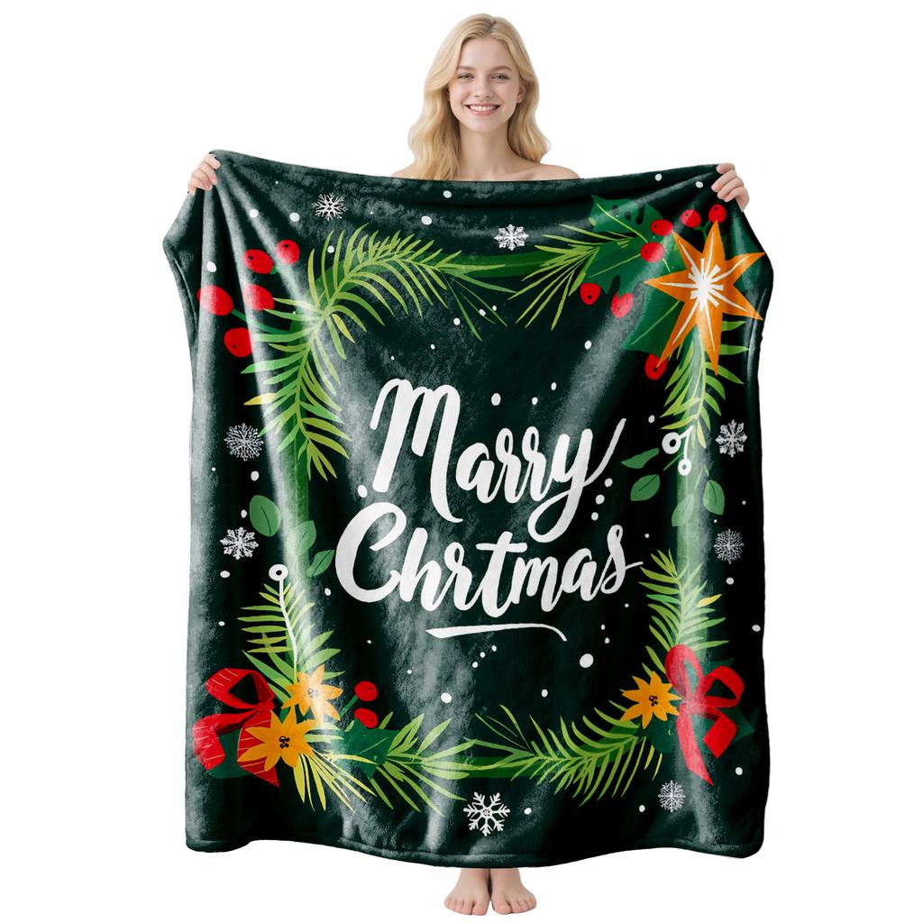 2026 Christmas flannel blanket is universal for all seasons