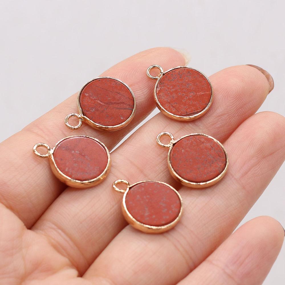 5 τμχ, Θεραπευτικό κρυστάλλινο μενταγιόν Reiki, Μίνι Στρογγυλή Φυσική Πέτρα Γούρια Lapis Lazuli Gems για DIY Γυναικεία Ανδρικά Κολιέ Σκουλαρίκια Αξεσουάρ, Κατασκευή κοσμημάτων