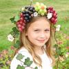 5 Strand Detailed Replicas Grape Faux PVC Fruit Decorations Perfect for Holiday Party Wedding Centerpieces