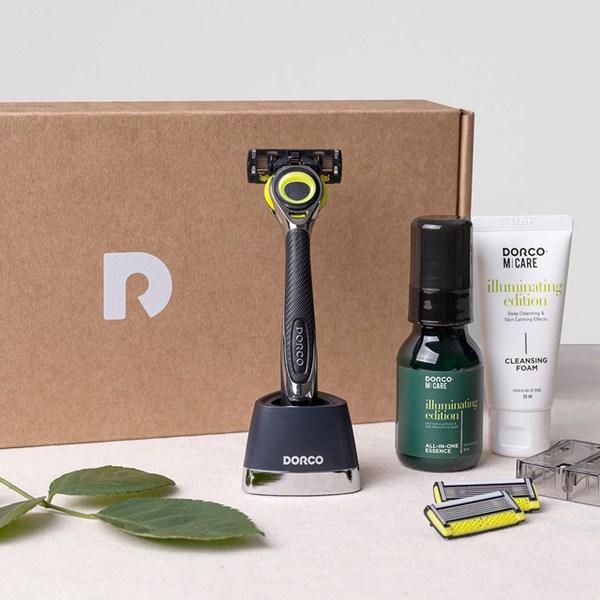 Dorco Face 3D Starter Kit Motion V2 Set, Razor + Razor Blade..., 1 Set ,Korean Razor Blade