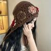 Hollow Out Crochet Knitted Hat Tassels Knit Cap Vintage Ethnic Style Hat  Girls