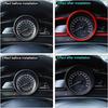 Red Carbon Fiber ABS Accessories Interior Compatible with Mazda 3 Hatchback Sedan 2014-2018 Dashboard Instrument Meter Panel Cover Trim (Color : Red)