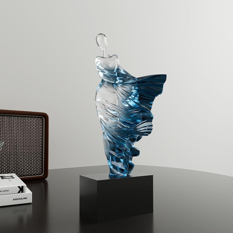 Figurines Nordic Abstract Character Resin Sculpture Crafts Office Cafe Table Ornament Art Living Room Desktop Statues Home Decor