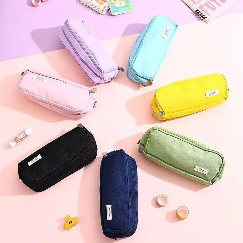Pencil Case - Large Capacity Multi-Layer Oxford Cloth Organizer, Portable Stationery Bag for Students, Work & Casual Use