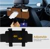 Car rear seat storage bag with tissues, car seat rear tissue box and storage hook, multi-functional car storage bag